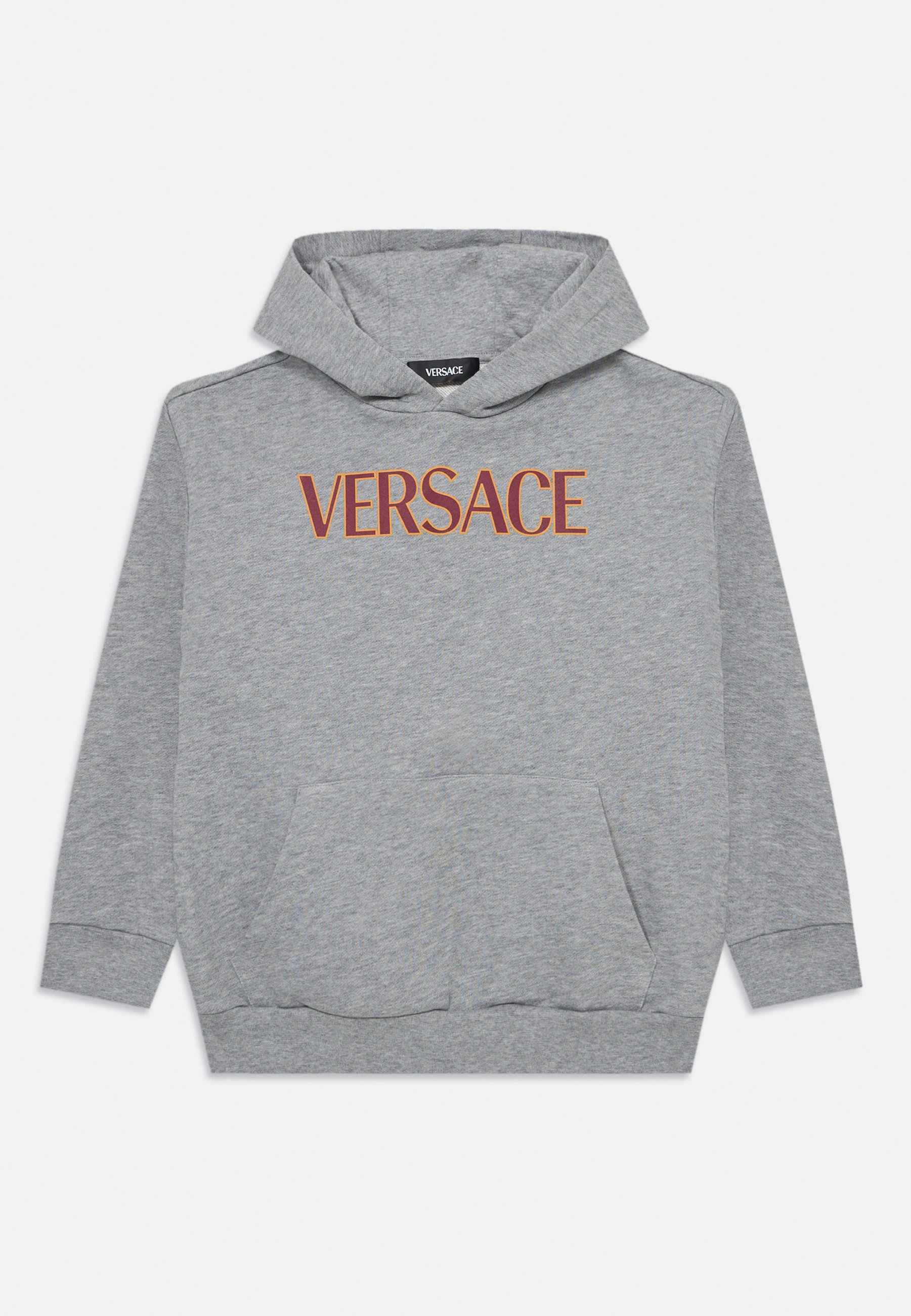 Versace LOGO KIDS PRINT UNISEX Hoodie grey/garnet red/spicy