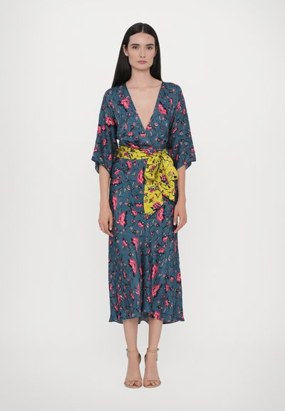 Diane von Furstenberg GRACIE DRESS - Robe de jour - blue grey
