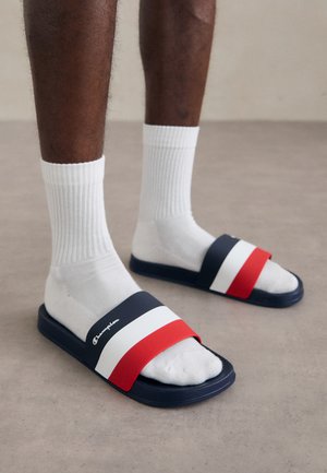 ALL AMERICAN SLIDE - Ciabatte da mare - navy/white/red