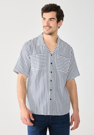 STRIPE RESORT - Hemd - dark blue/white