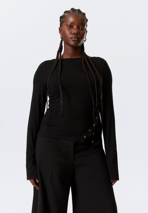 Weekday LONG SLEEVE - T-shirt à manches longues - black