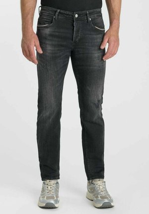 Le Temps Des Cerises, JEANS SLIM STRETCH 700/11, LONGUEUR 34 - Slim fit jeans - noir