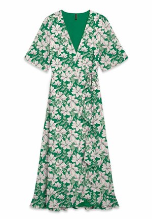 Vero Moda Curve, KLEID VMCZILLE LANGES KLEID - Velika haljina - bosphorus