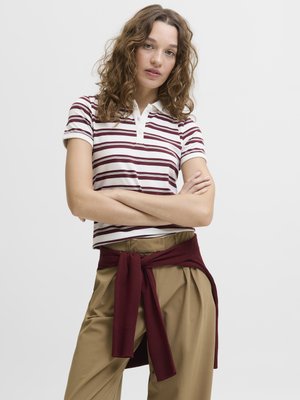 JXGIGI STRIPED - Polo krekls - vanilla ice