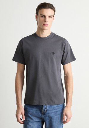FRODE LOGO TEE - Basic T-shirt - black oyster