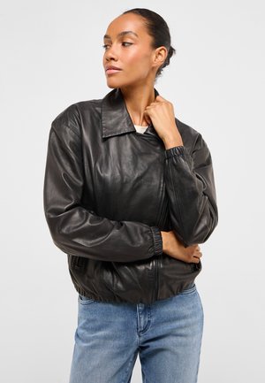 Mustang, Leather jacket - schwarz