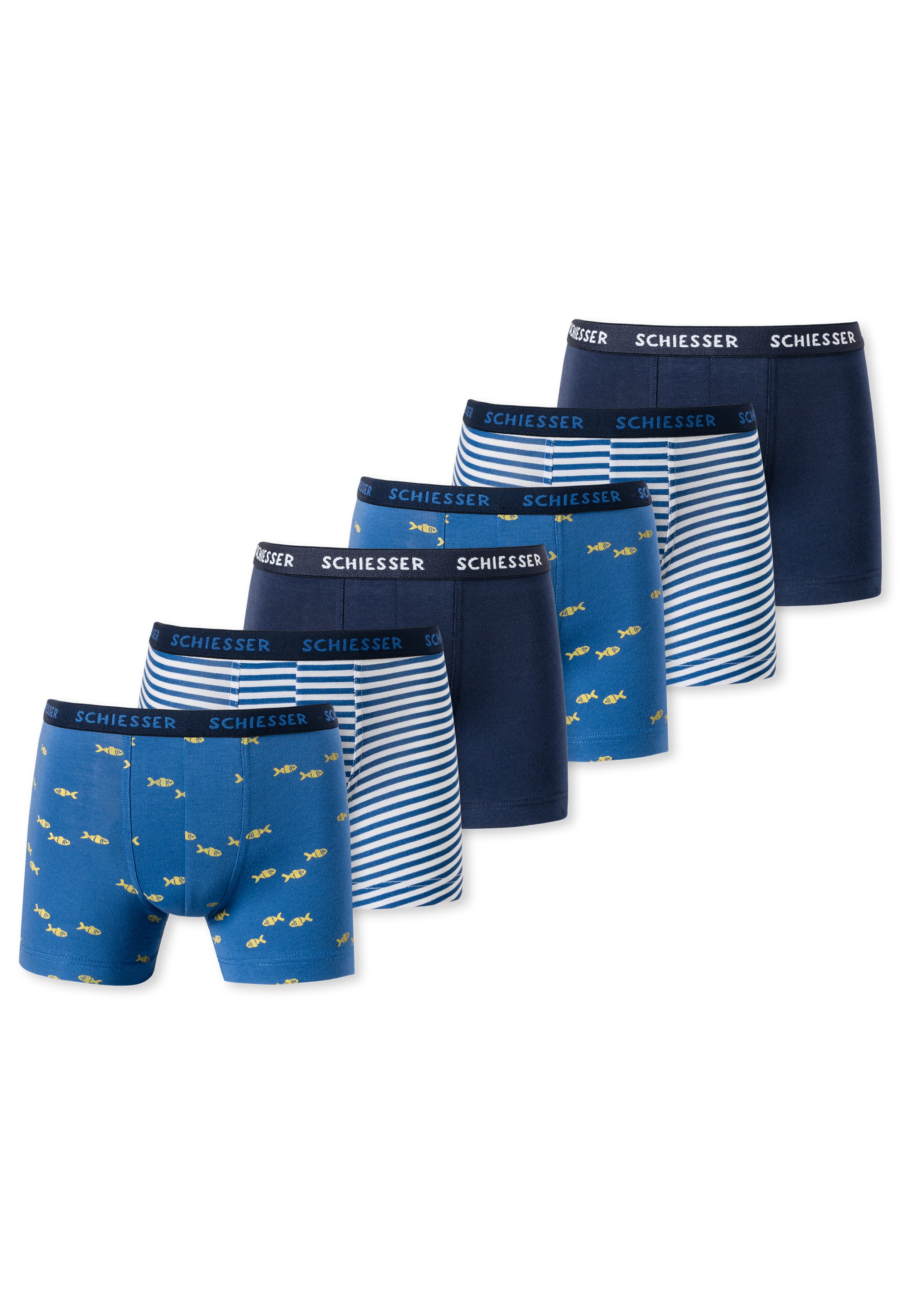 Schiesser Slip Boxer, Blu (Blau (Dunkelblau 803), 128 cm Bambini e Ragazzi