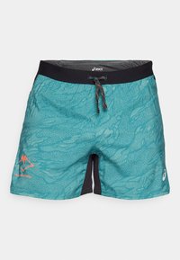 FUJITRAIL ALL OVER PRINT SHORT MEN - Korte broeken - rainy lake/white sage