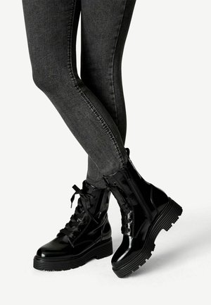 Tamaris Bottines à plateau - mottled black