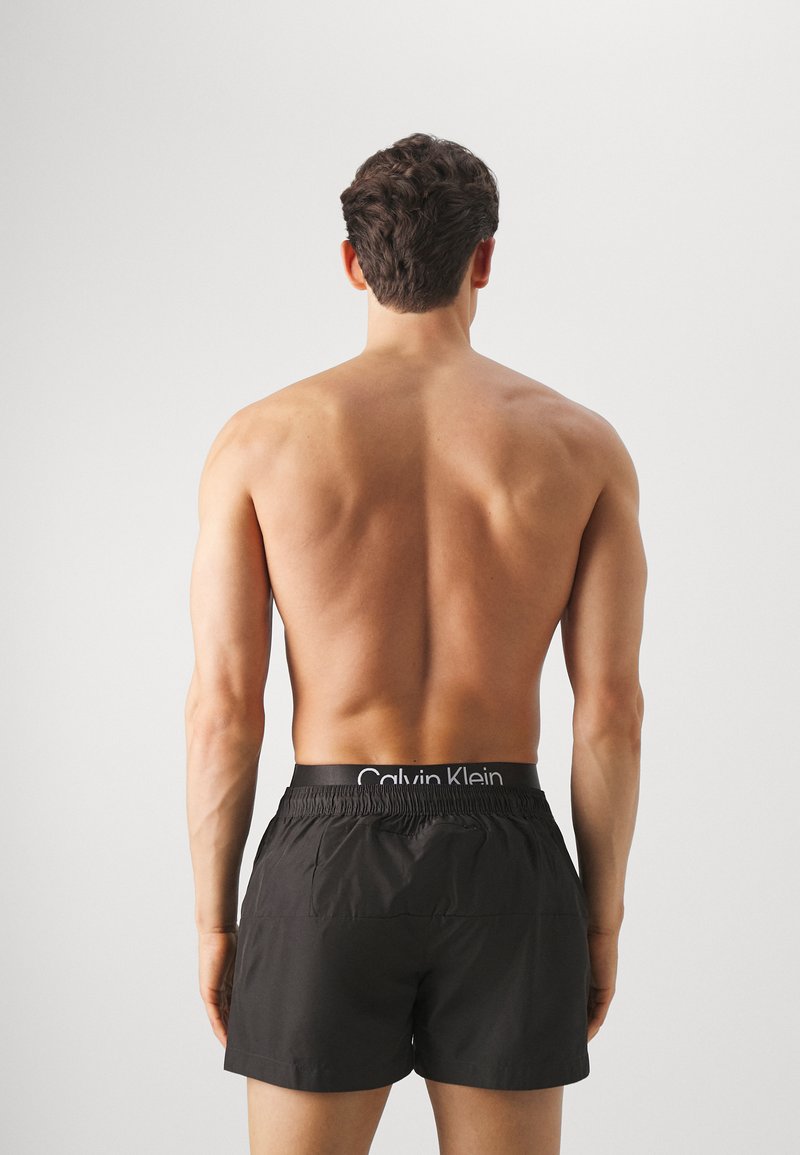 Double Waistband Swim Black Calvin Klein Swim Shorts Calvin Klein