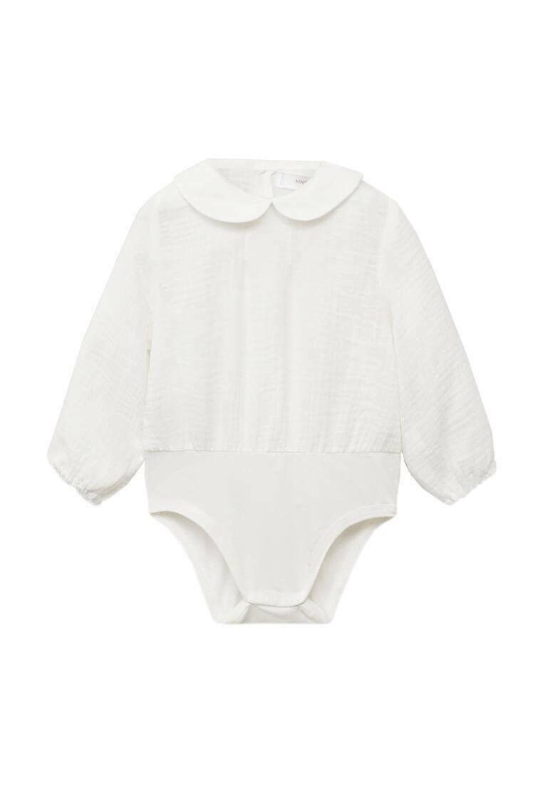 Mango Kids - Body - off white, Zväčšiť