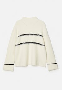 ANNE FAIRISLE  - Strickpullover - white/black/coal