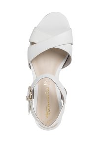 Tamaris Sandali con plateau - white leather