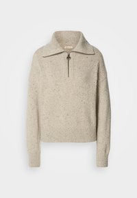 LAVENSDALE HALF ZIP JUMPER - Jumper - oatmeal