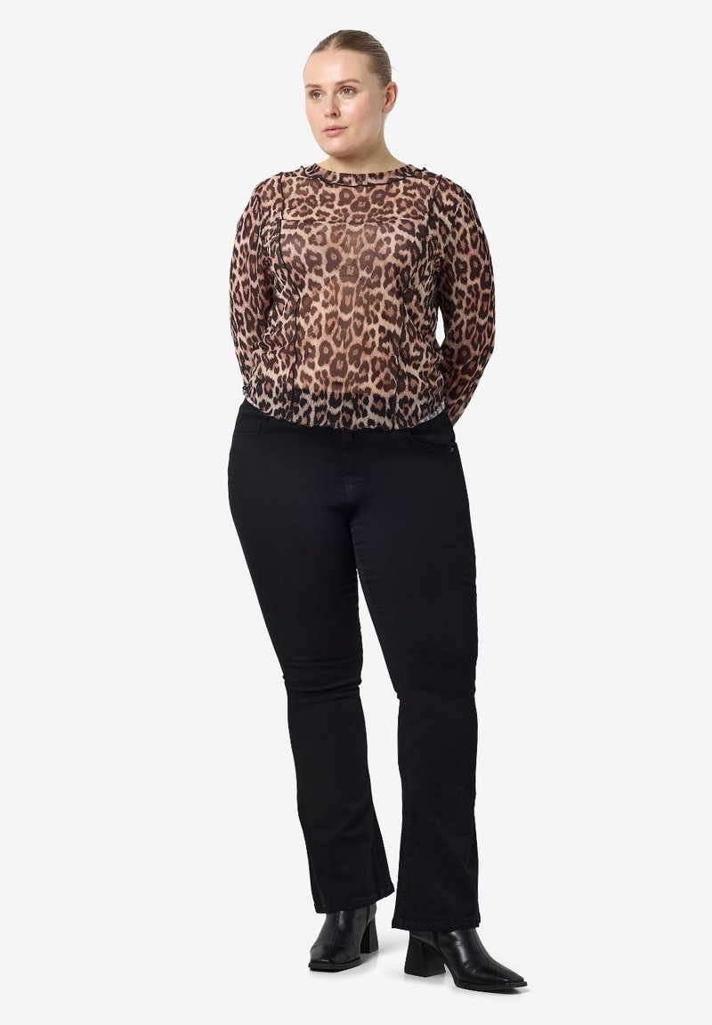 Noisy May Nmmaya L/S O-Neck Top Noos – Maglietta Donna A Maniche Lunghe, Scollo A U, Vestibilità Aderente