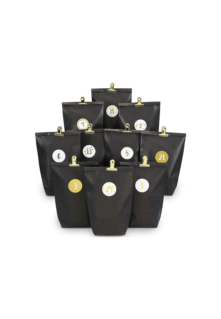 G.Wurm Adventskalender schwarz