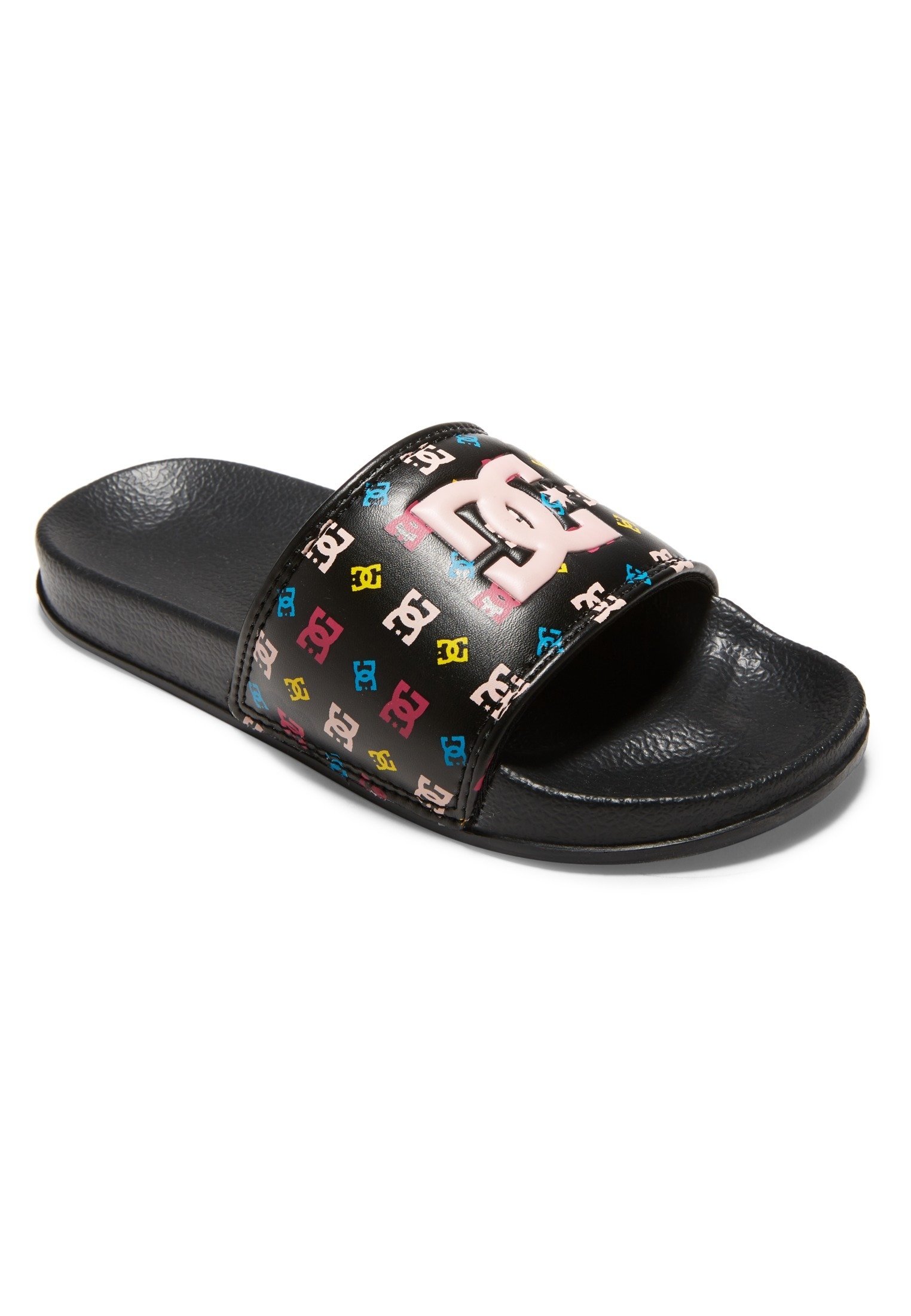 DC Shoes Chanclas de baño - black/red print/negro metalizado - Zalando.es