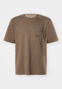 Jack & Jones JJSCULLY TEE CREW NECK - T-Shirt print - canteen