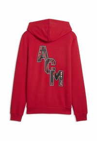 Κόκκινο φούτερ με κουκούλα που διαθέτει αντίθετα γραφικά γράμματα "ACM" και "ACMILAN" στην πλάτη. Κατασκευασμένο από βαμβακερό μείγμα, εμπρόσθιες τσέπες, μανσέτες με ριμπ ύφανση.