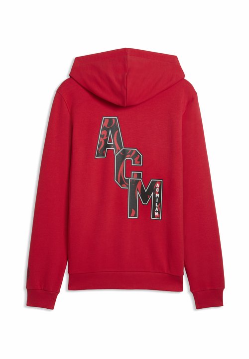 PUMA AC MILAN FTBLCULTURE HOODED JACKET - Zip-up sweatshirt - for all time red- black — photo 5