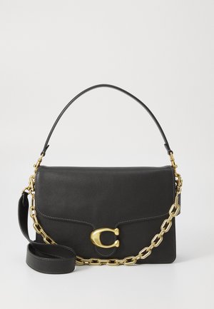 SOFT GRAIN CHAIN TABBY SHOULDER BAG - Handtas - black