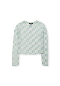 Kaotiko CHECK TULLE - Top dugih rukava - blue