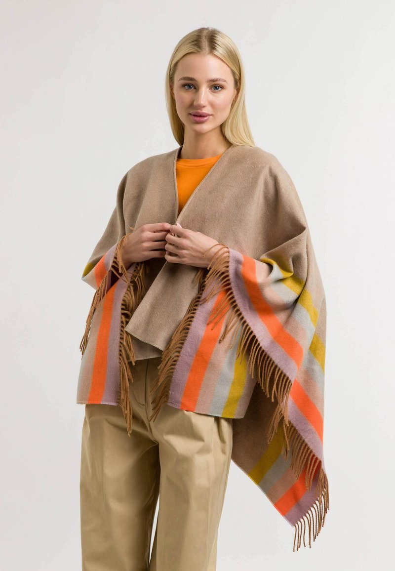 FRAAS RUANA - Cape - cafe au lait/marron clair - ZALANDO.CH