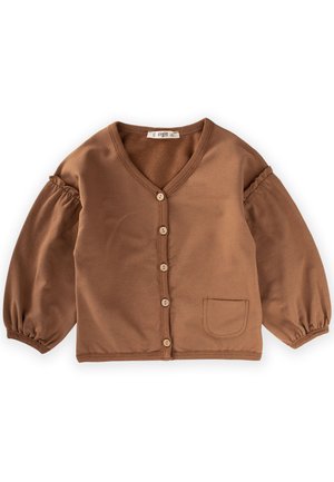 Tröja med dragkedja - brown