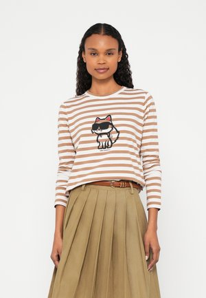 IKON - Μπλούζα με μακριά μανίκια - cannoli cream/nougat