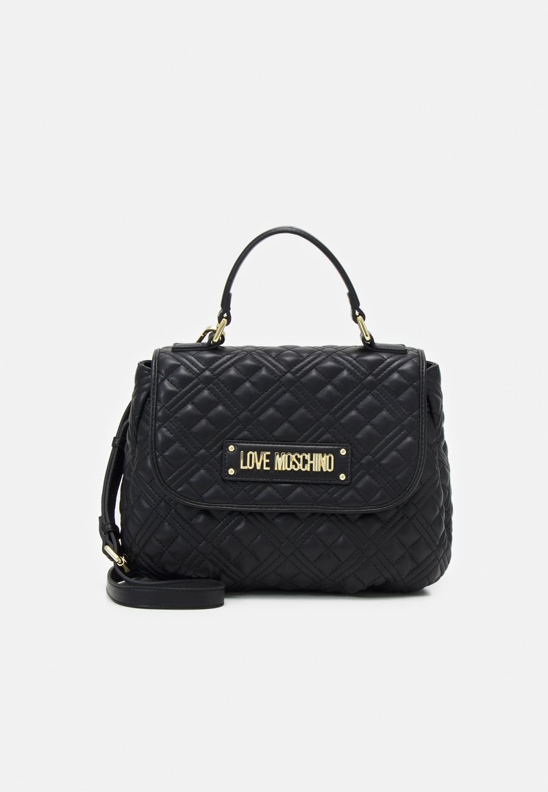 Love Moschino QUILTED TOP HANDLE BUSINESS BAG Käsilaukku nero/musta