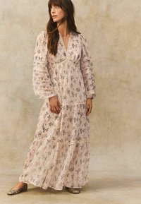 Next Maxi šaty - cream ditsy floral