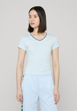 V-NECK LOGOTAPE - T-shirt basique - light blue
