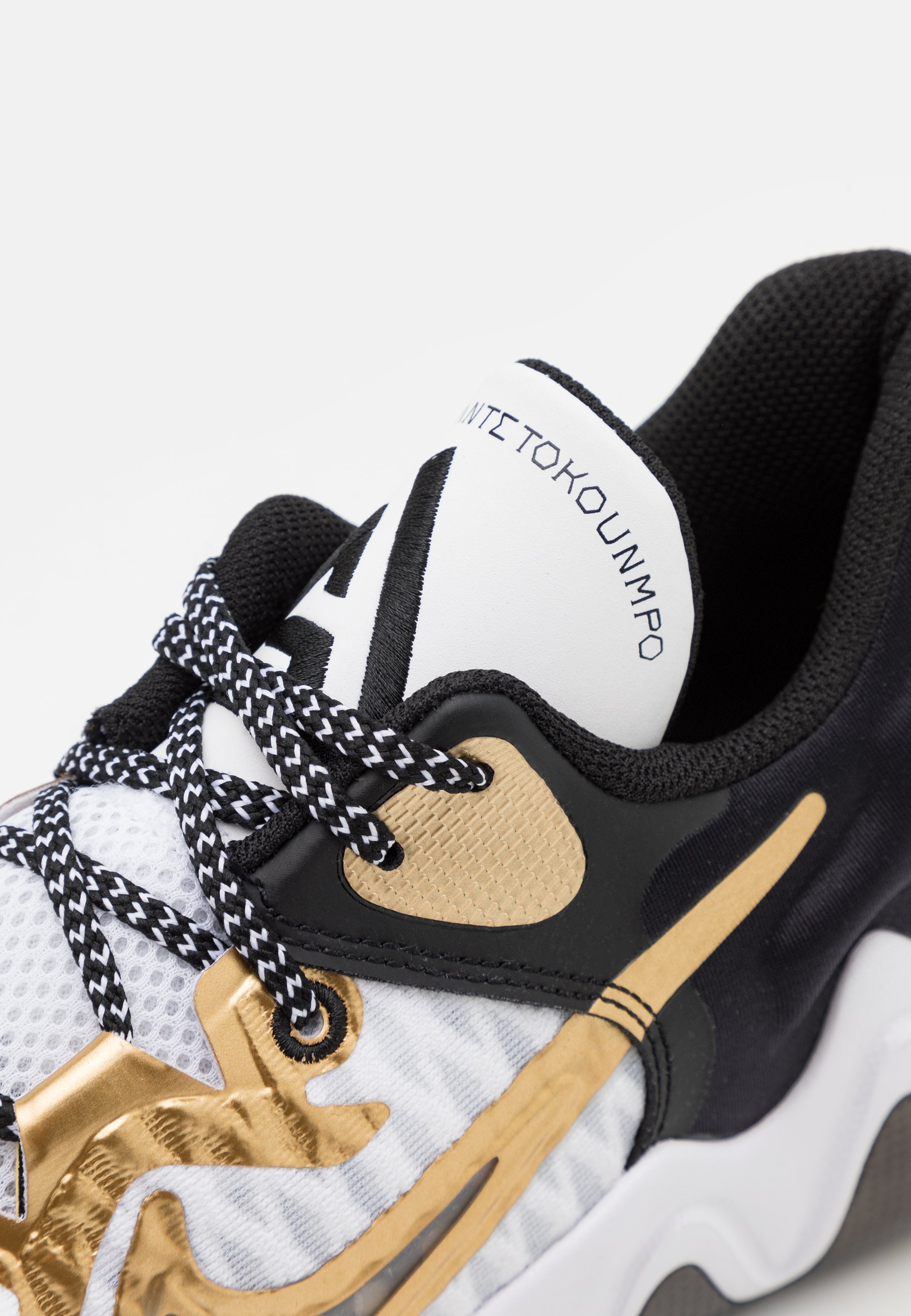 black and white giannis shoes