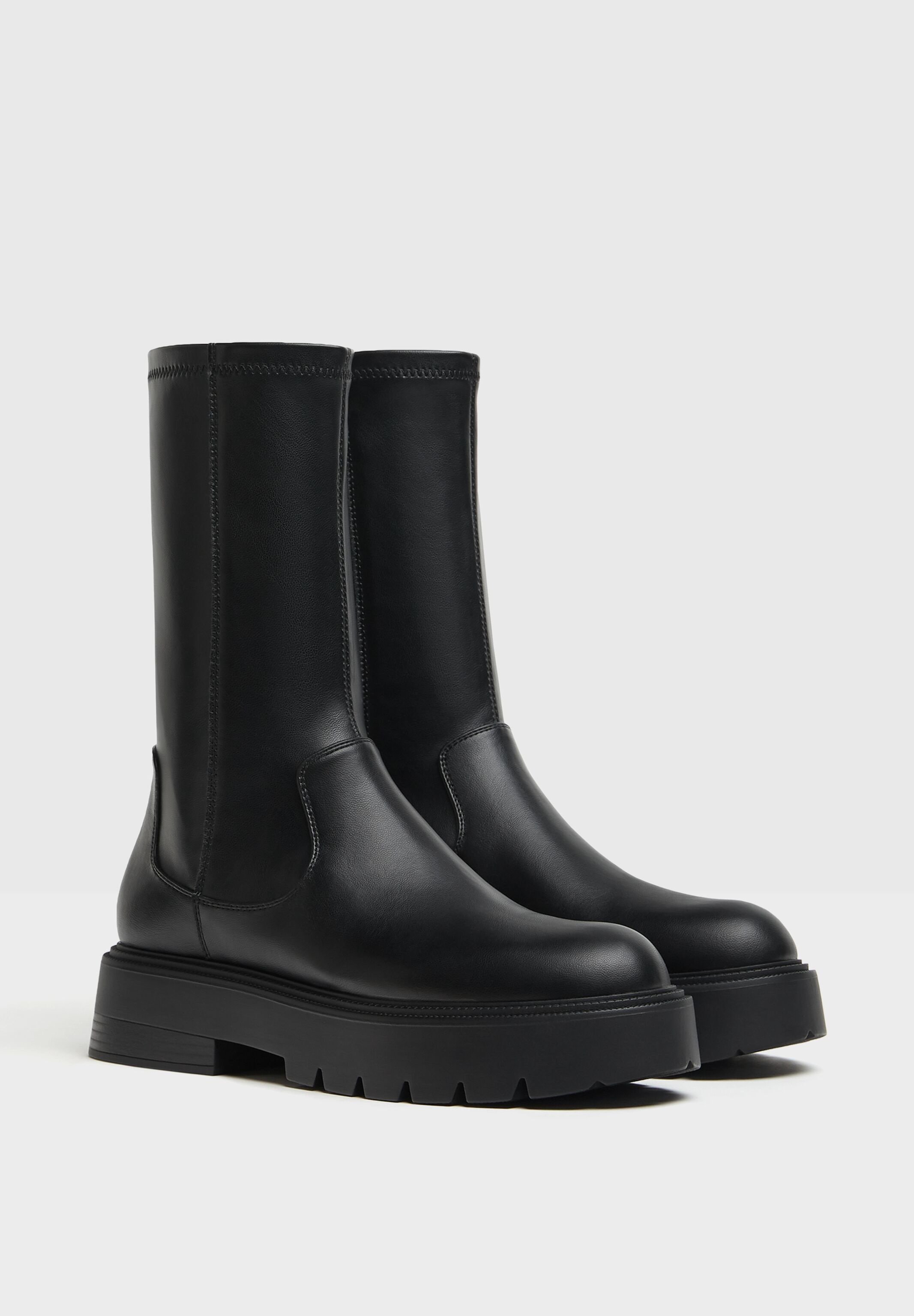 bershka platform boots