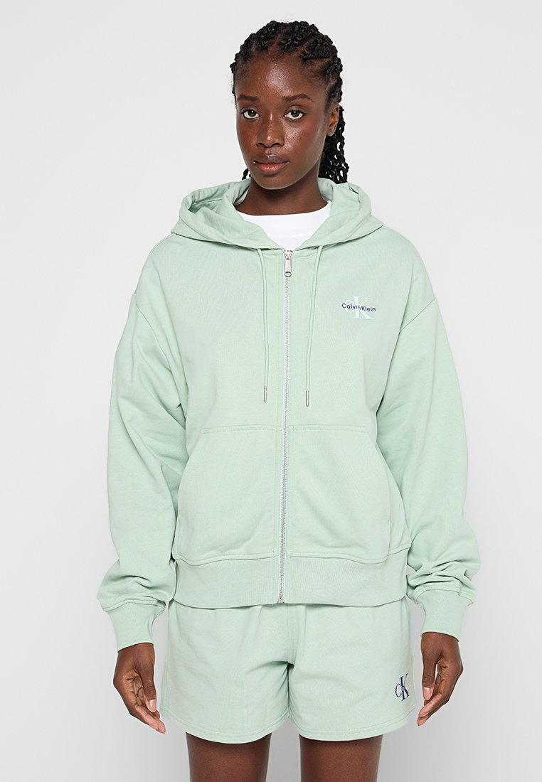 Calvin Klein Jeans Sweater met rits groen Calvin Klein Jeans Sweater met rits groen