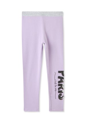 CON GLITTER E PAILLETES - Leggings - lilla