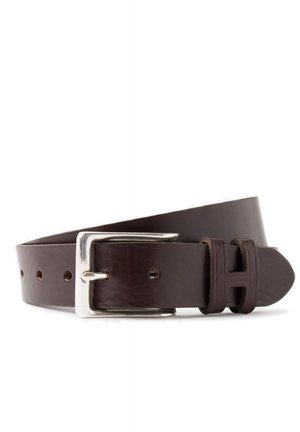 TACK STITCH KEEPER - Belt - brown