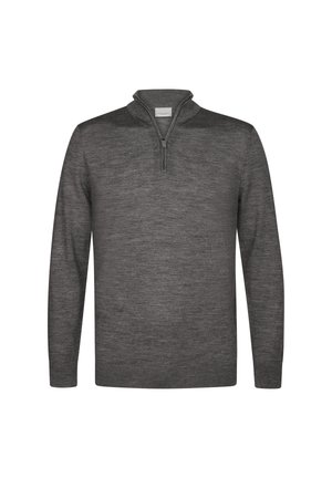 PROFUOMO THE MERINO HALF ZIP - Strickpullover - grey