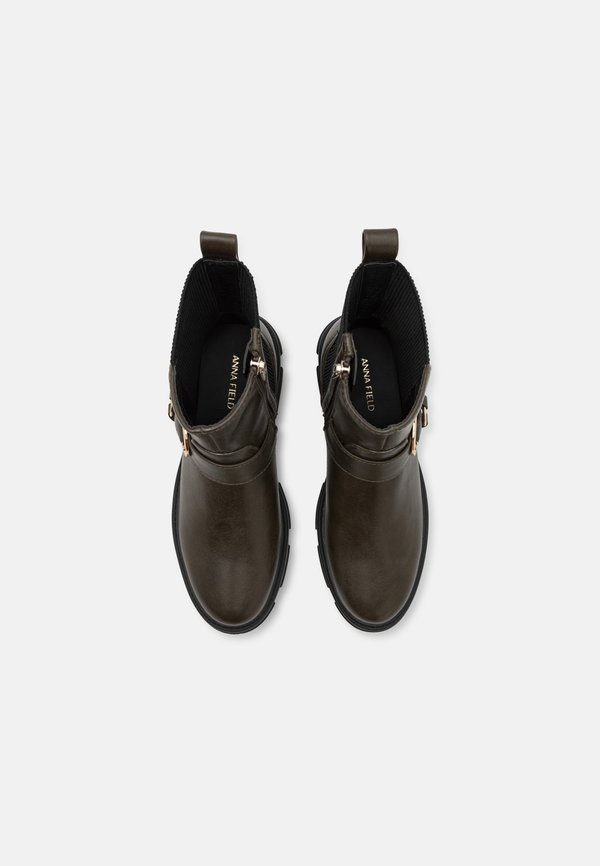 Platform ankle boots - khaki4