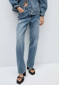 Mango Jeans straight leg - blue