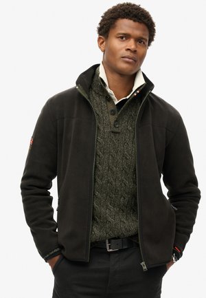 Superdry & Co, ACTIVE FULL ZIP - Fleecejas - black