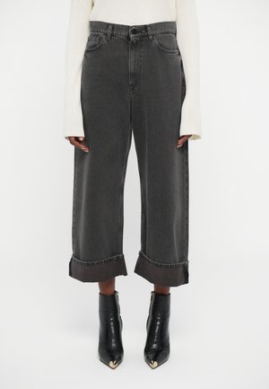 SKATER CUFFED - Blugi loose fit - anthracite mocha