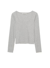 ROUND NECK  - Langærmet T-shirt - grey