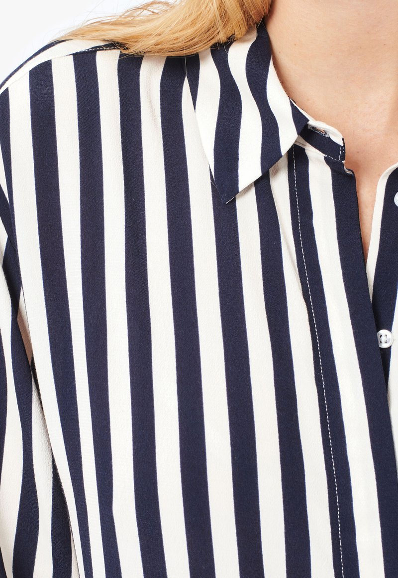 Chemise Habillée Robert Talbott Bleu Marine Rayée - Col Boutonné 100% Coton US - Neuve Avec étiquette