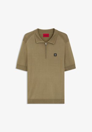 HUGO, HUGO SAYFONG-5 - Poloshirt - beige melange eight
