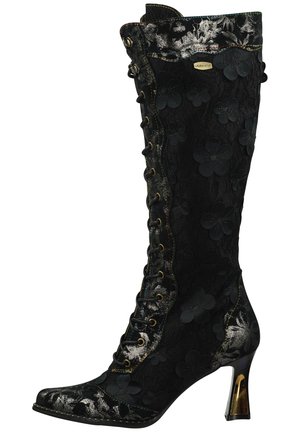 Bottes de cowboy / motard - noir