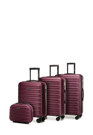 LUGGAGE SET WITH WASH BAG FROM ABS - Set di valigie - bordeaux