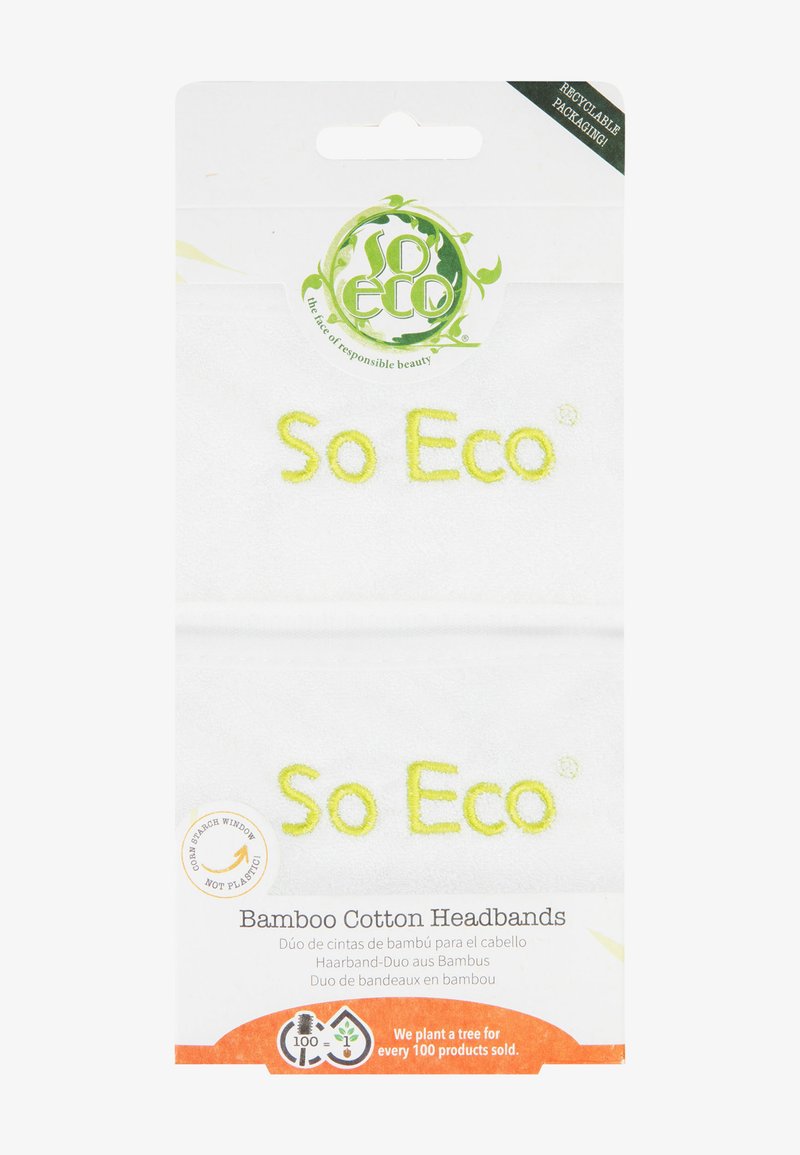 So Eco - SO ECO BAMBOO & COTTON HEADBAND DUO - Skincare Set - white, Forstørre
