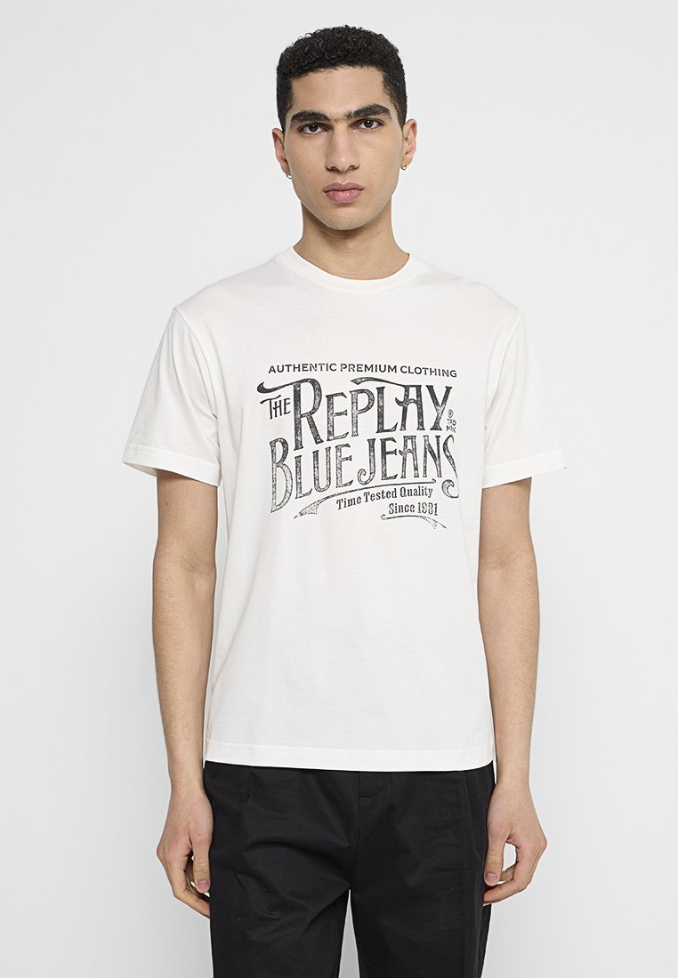 Replay T-shirt print wit