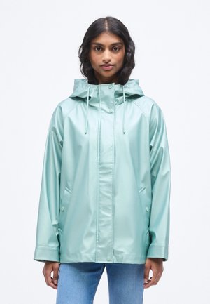 ONLEBEN SHINE SHORT RAINCOAT - Parka - jadeite